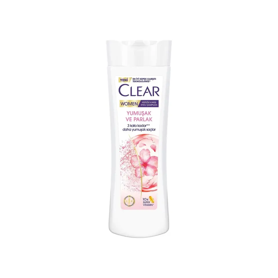 CLEAR 350 ML.ŞAMP.WOMEN YUMUŞAK PARLAK