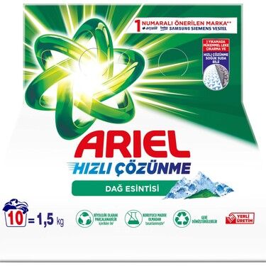 ARİEL MATİK TOZ DETERJAN AUTO KONSANTRE 1,5 KG.DAĞ ESİNTİSİ