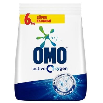 OMOMATİK TOZ DETERJAN 6 KG.ACTİVE OXYGEN