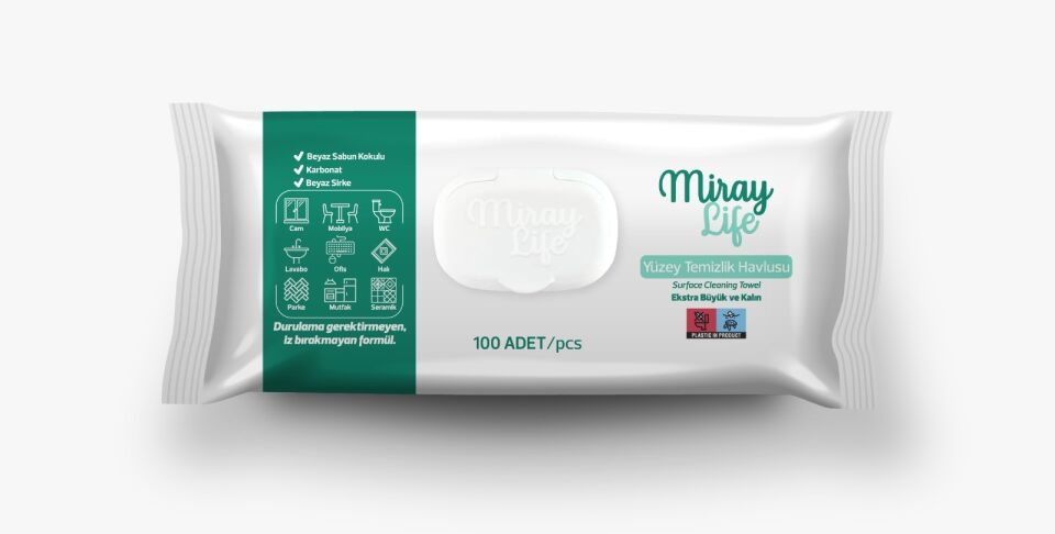 MİRAY YÜZEY TEMİZLEYİCİ HAVLU 100 LÜ