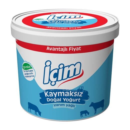 İÇİM YOĞURT 3000 GR.YARIM YAĞLI
