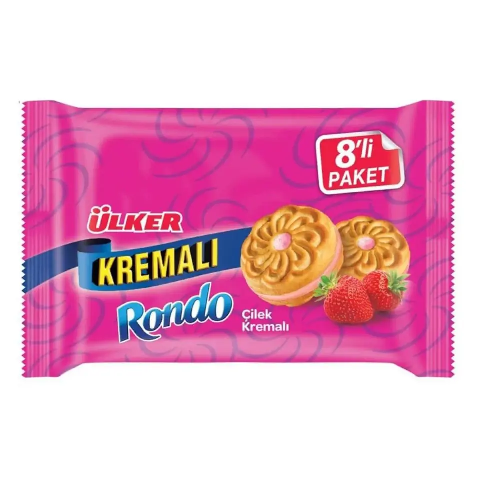 RONDO ÇİLEKLİ KREMALI 8x68 GR