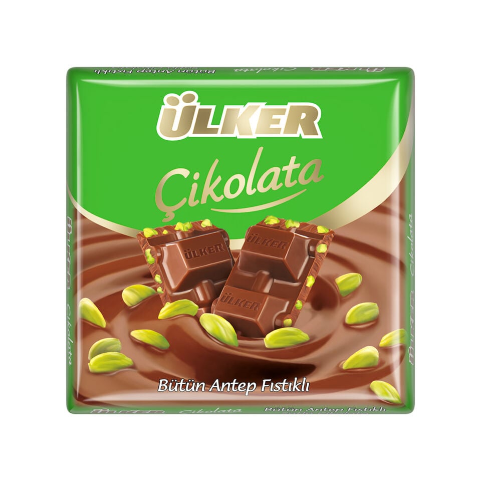 ÜLKER ÇİKOLATA ANTEP FISTIKLI KARE 65GR