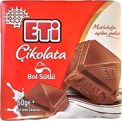 ETİ ÇİKOLATA SÜTLÜ 60 GR.