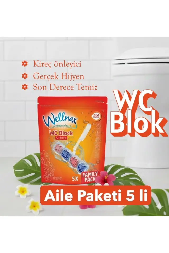 WELLNAX WC BLOK 5 Lİ TROPİK