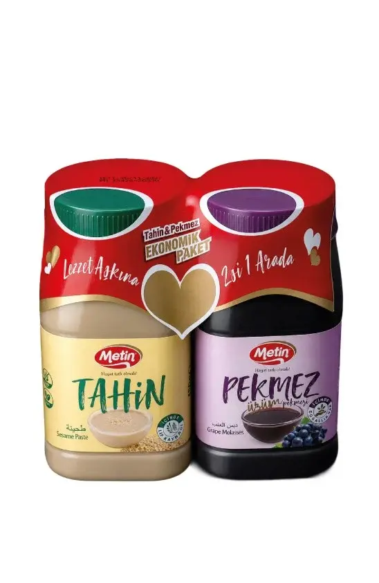 METİN TAHİN 450 GR.+PEKMEZ 580 GR.2 Lİ