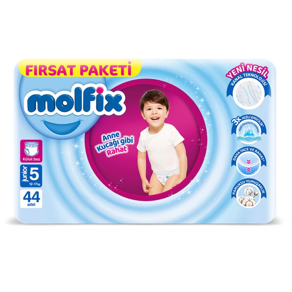 MOLFİX KÜLOT BEZ FIRSAT PK.JUNİOR 44 lÜ