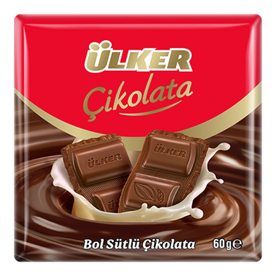 ÜLKER ÇİKOLATA SÜTLÜ KARE 60 GR.
