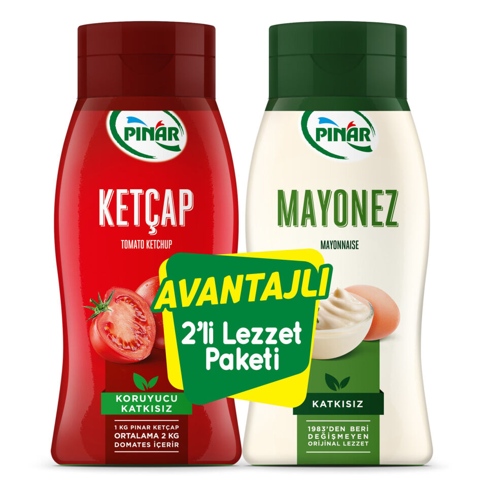 PINAR KETÇAP 420 GR.+MAYONEZ 350 GR.