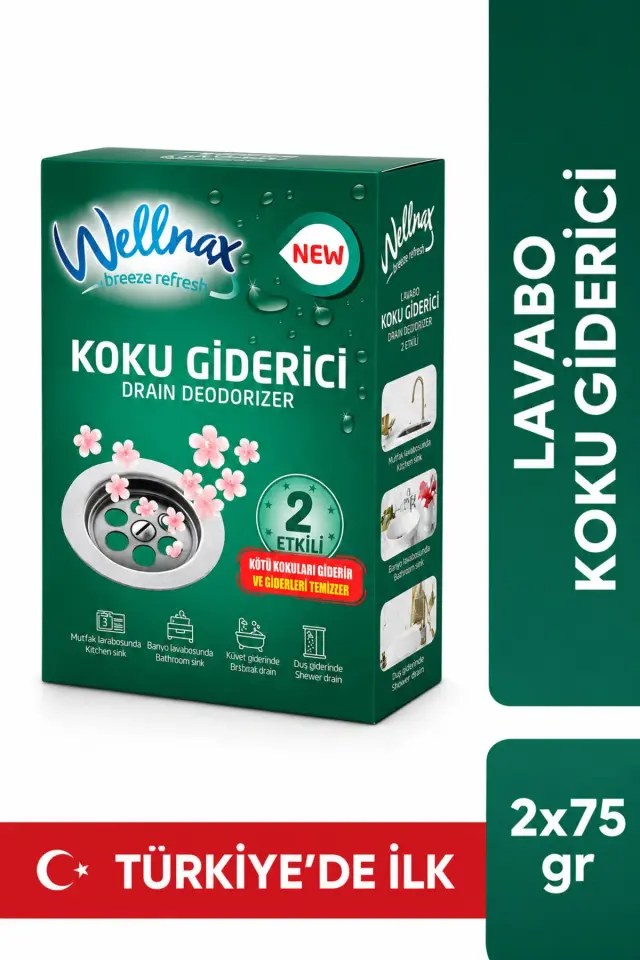 WELLNAX KOKU GİDERİCİ GRANÜL 2X75 GR.