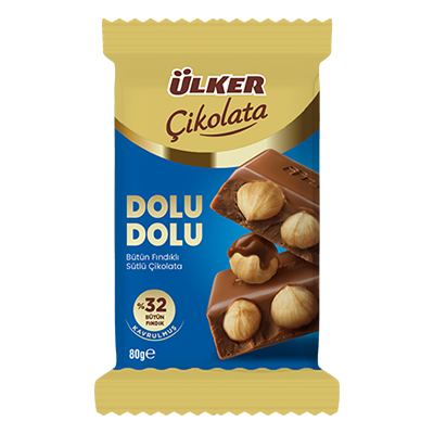 ÜLKER ÇİKOLATA DOLU DOLU FINDIK 80 GR.
