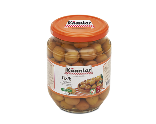 KAANLAR EDREMİT ÇİZİK YEŞİL ZEYTİN 400 GR.