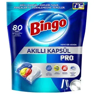 BİNGO AKILLI BULAŞIK KAPSÜLÜ PRO 80 Lİ