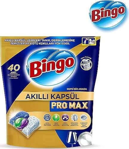 BİNGO AKILLI BULAŞIK KAPSÜLÜ PRO MAX 40 LI