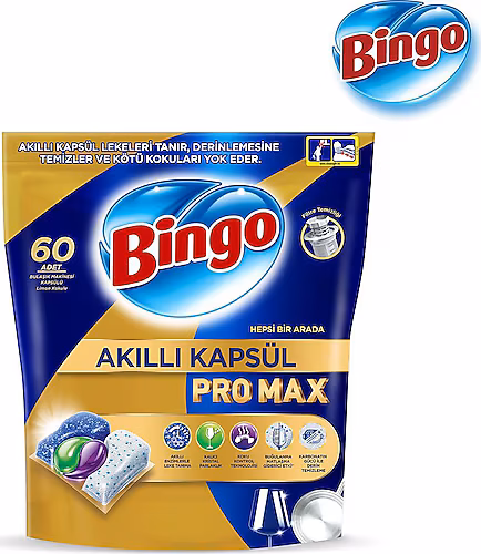 BİNGO AKILLI BULAŞIK KAPSÜLÜ PRO MAX 60 LI