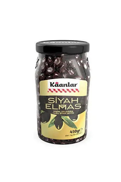 KAANLAR ZEYTİN SİYAH ELMAS 450 GR.CAM 201-230