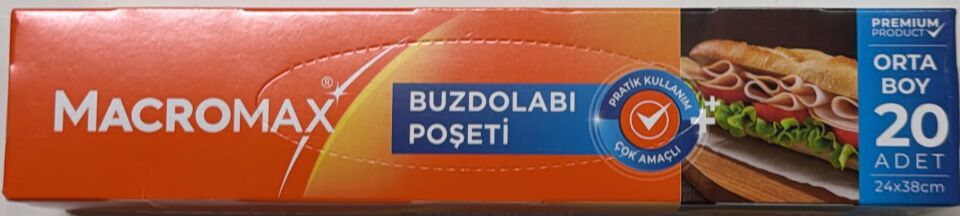 MACROMAX BUZDOLABI POŞETİ ORTA 20 Lİ