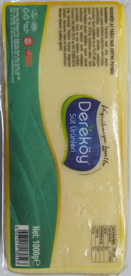 DEREKÖY AZ YAĞLI KAŞAR PEYNİRİ 1000 GR.