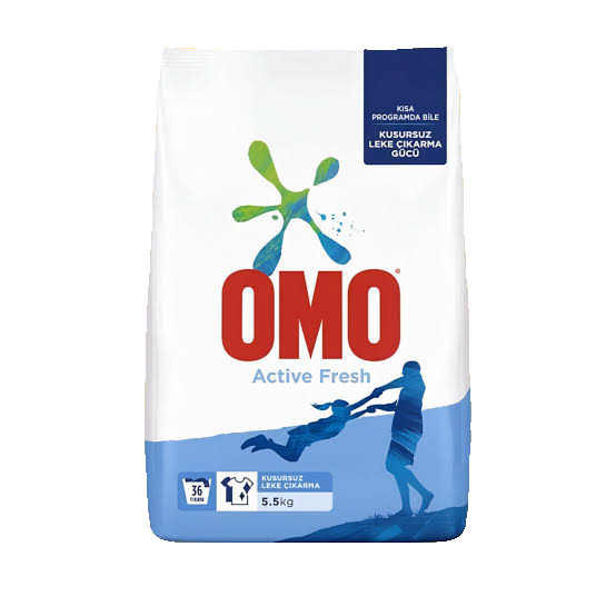 OMOMATİK TOZ DETERJAN 5,5 KG.ACTİVE FRESH