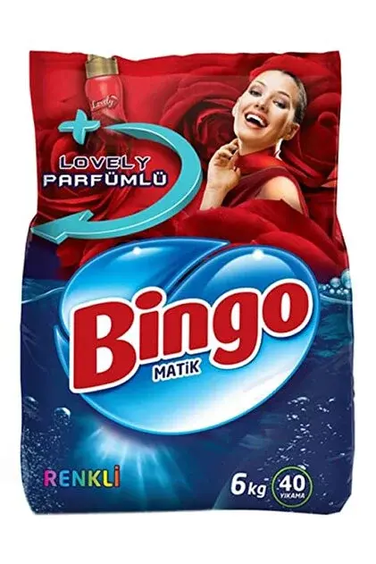 BİNGO MATİK TOZ DETERJAN 6 KG.RENKLİ