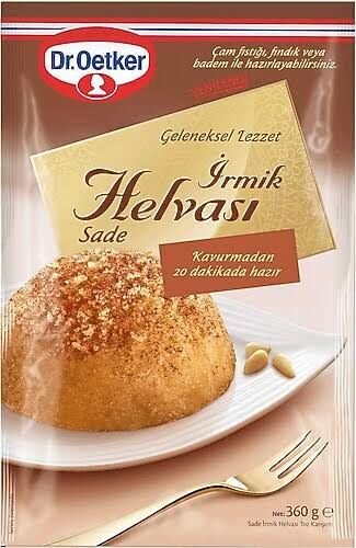 DR.OETKER İRMİK HELVASI SADE 360 GR.