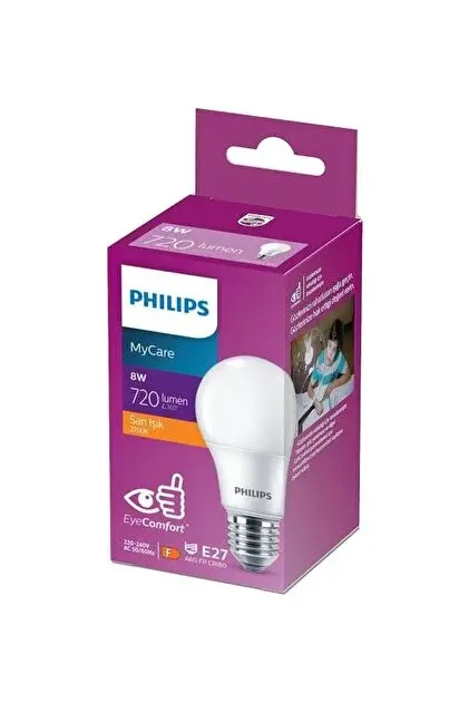 PHILIPS LED AMPUL 8 W SARI