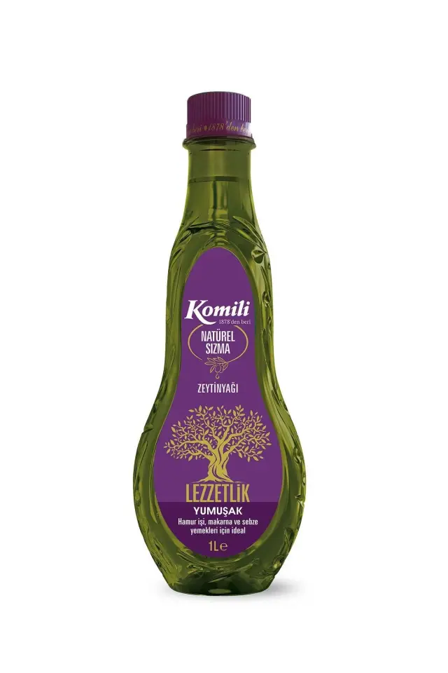KOMİLİ ZEYTİN YAĞI NATUREL SIZMA LEZZETLİK YUMUŞAK 1 LT. PET