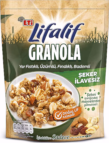 ETİ LİFALİF GRANOLA KURUYEMİŞLİ 200 GR.