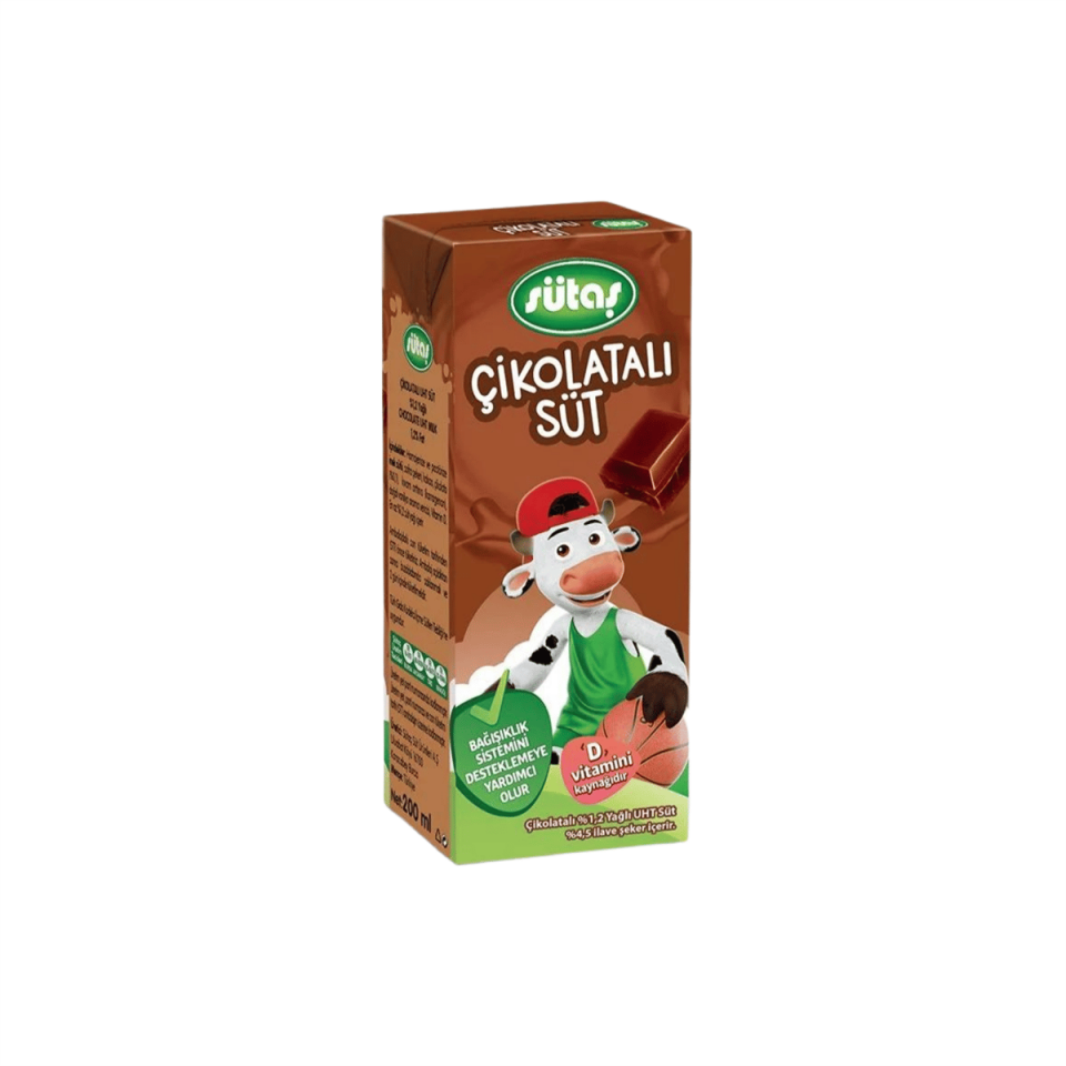 SÜTAŞ SÜT MEYVELİ 180 ML.ÇİKOLATALI