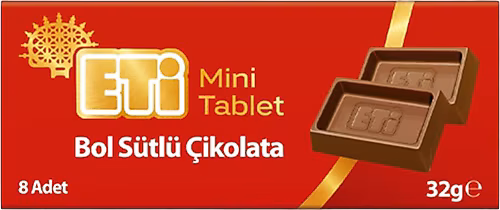 ETİ ÇİKOLATA BOL SÜTLÜ MİNİ 32 GR.