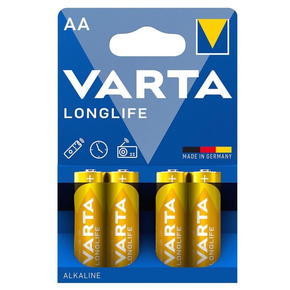 VARTA LONGLİFE (ALK) İNCE PİL 4'LÜ
