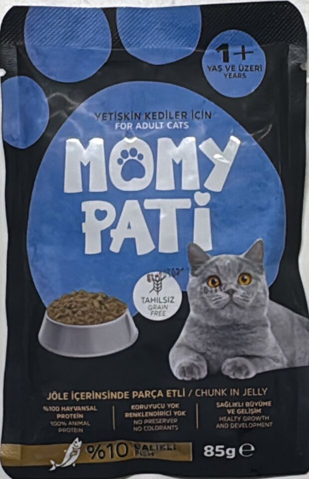 MOMY PATİ POUCH YETİŞKİN KEDİ 85 GR.BALIKLI