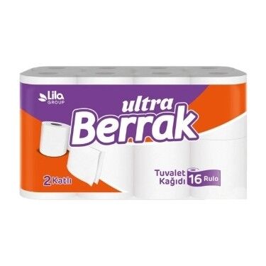 BERRAK TUVALET KAĞIDI 2 KAT 16'LI