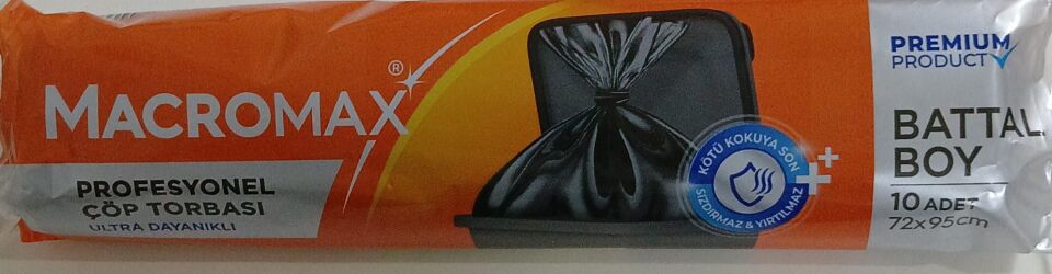MACROMAX PROFESYONEL ÇÖP TORBASI BATTAL BOY 20 Lİ