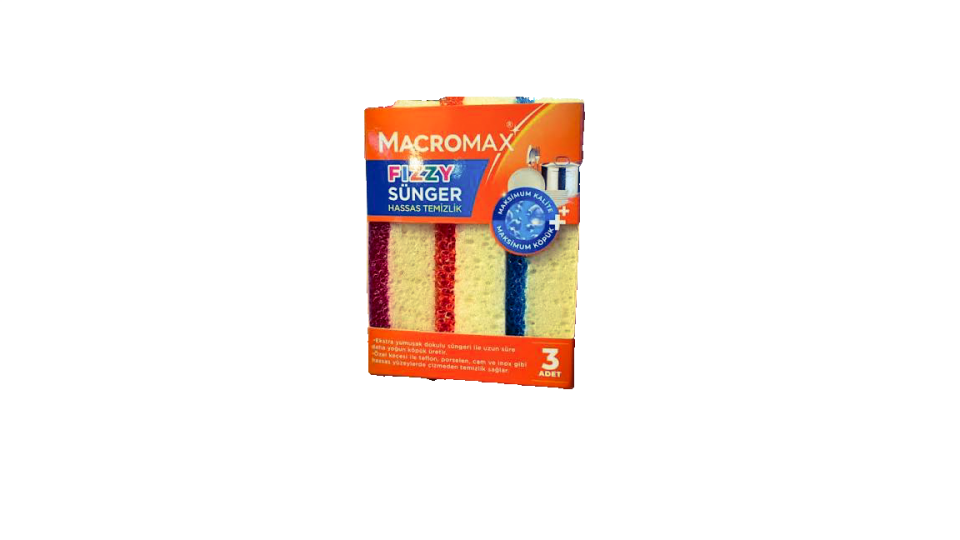 MACROMAX FİZZY 3 LÜ SÜNGER
