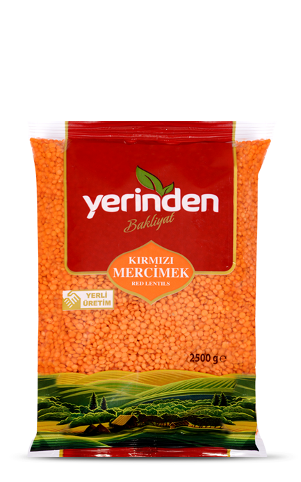 YERİNDEN KIRMIZI MERCİMEK LÜX 2500 GR.