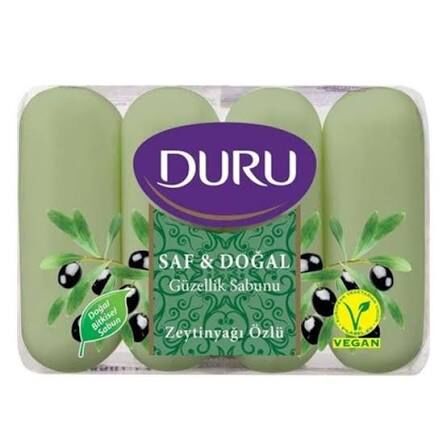 DURU SABUN SAF-DOĞAL 4X70 GR ZEYTİN YAĞLI