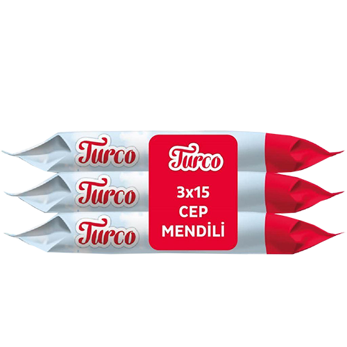 BABY TURCO ISLAK CEP MENDİLİ 3X15