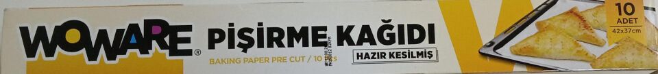 ECE WOWARE PİŞİRME KAĞIDI 10 Lu HAZIR KESİM