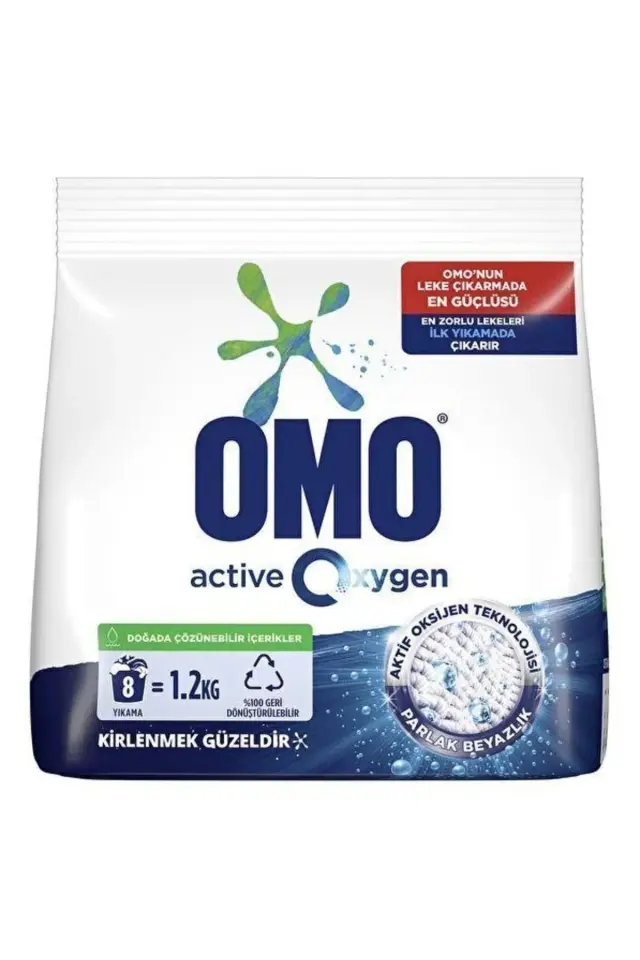 OMOMATİK TOZ DETERJAN 1,2 KG.OXYGEN