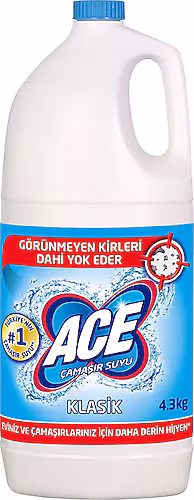 ACE ÇAMAŞIR SUYU 4.3 LT.NORMAL KOKULU