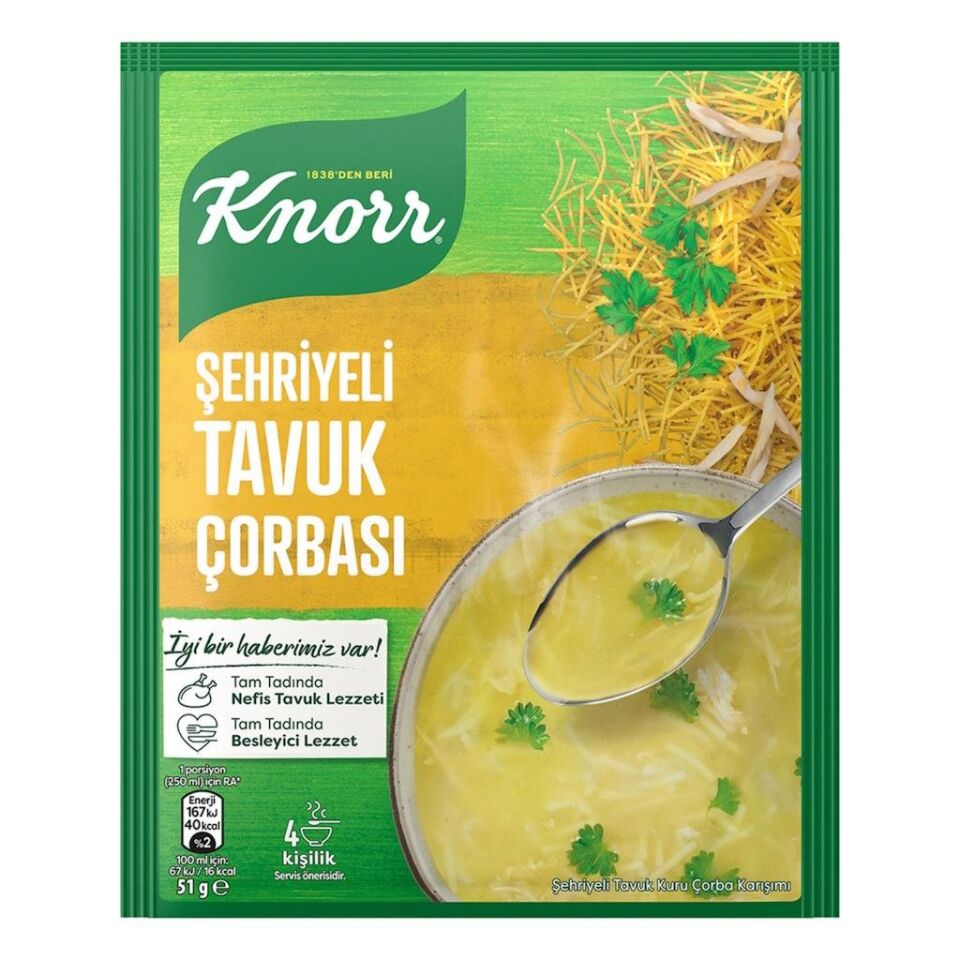 KNORR ÇORBA ŞEHRİYELİ TAVUK 51 GR.