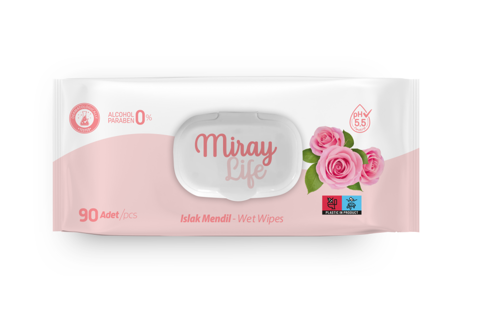MİRAY ISLAK MENDİL 90 LI GÜL