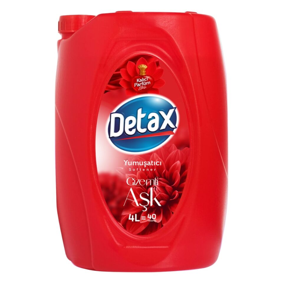 GÜLEÇ DETAX YUMUŞATICI 4 LT.GİZEMLİ AŞK
